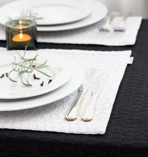 FLY tablemat white+beige